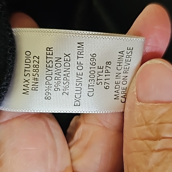 Max Studio NWT, women's black pop over top size small, oversized. Beauti…‎ - Picture 9 of 14